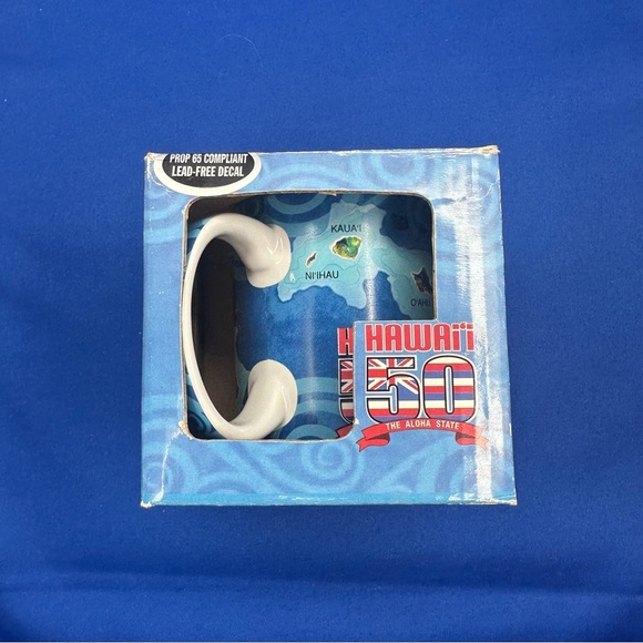 Island Heritage Hawaii Island Map Flag 50th Anniversary Mug - Picture 1 of 9